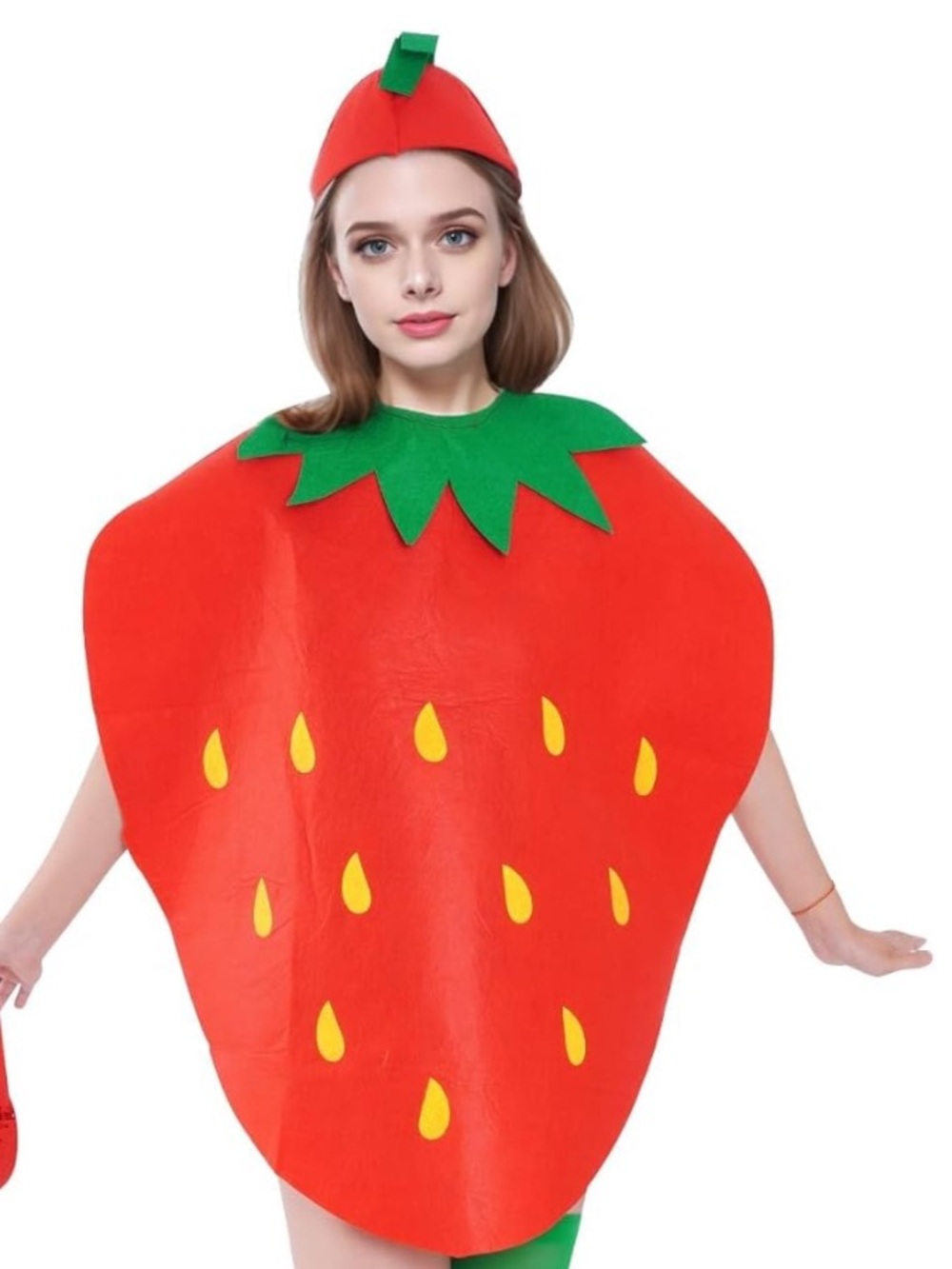 Woman's strawberry Halloween costume one size adult